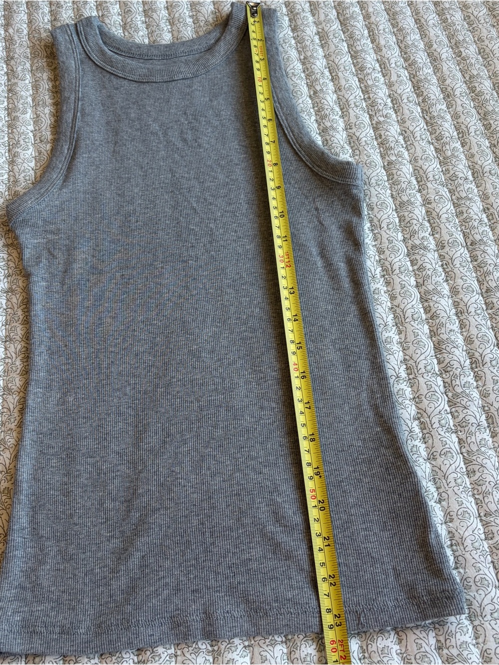 a new day Gray Ribbed Tank Top - Picture 4 of 6